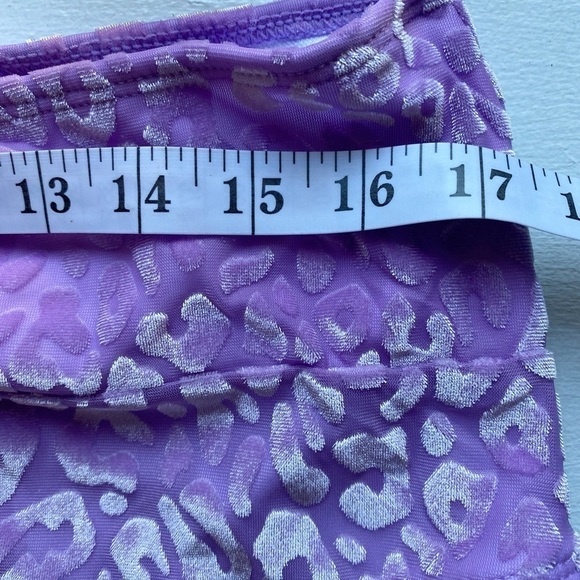 Shein Plus Size Burnout Velvet Leopard Print High Waist Bikini Set - Picture 6 of 10